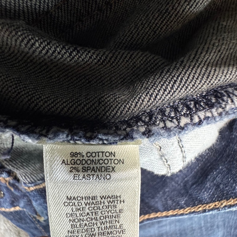 DKNY‎ Jeans Soho Cropped Denim Dark Wash Jeans Comfort Fit Women's Size 14 - Picture 10 of 10
